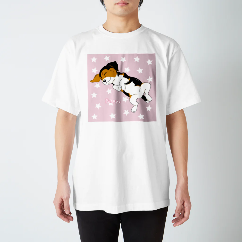 のんちゃんのおやすみパピー　A スタンダードTシャツ