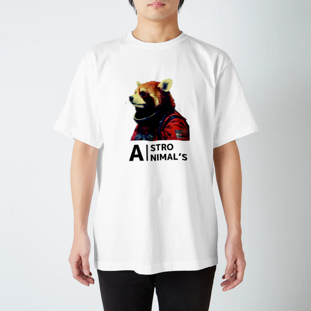 ASTRO AIのASTRO ANIMAL'S レッサーパンダ Regular Fit T-Shirt