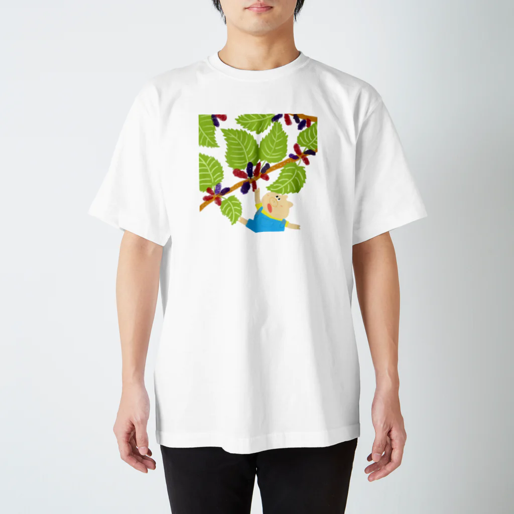 ココロ企画のこぶたと桑の実 Regular Fit T-Shirt