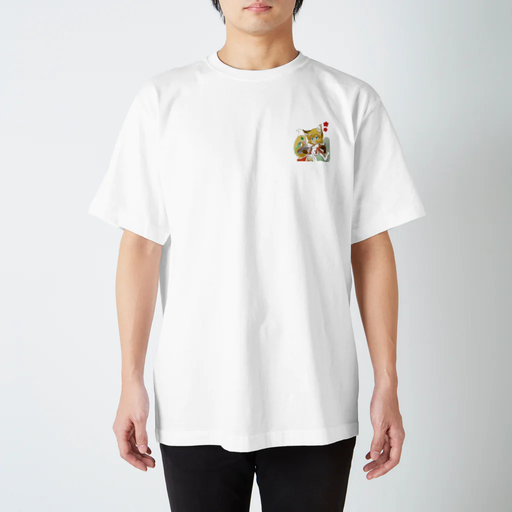 もふもふ♡けもっ娘村　(摩耶夕湖)のお稲荷ちゃん　メイドさんアルバイト Regular Fit T-Shirt