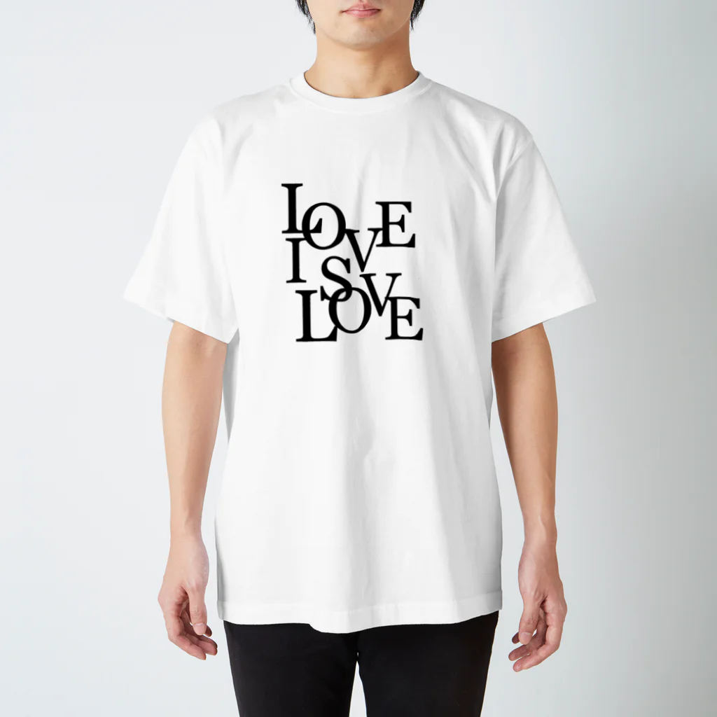 ゆるく主張するロゴ屋のLove is Love グッズ スタンダードTシャツ