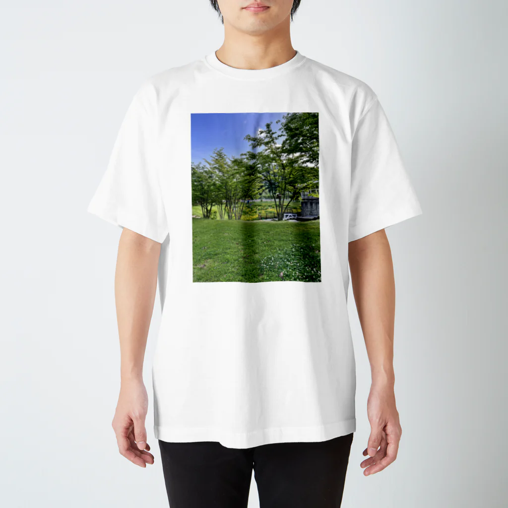 結び屋　美宇宙〜Misora〜の新緑の高原 Regular Fit T-Shirt
