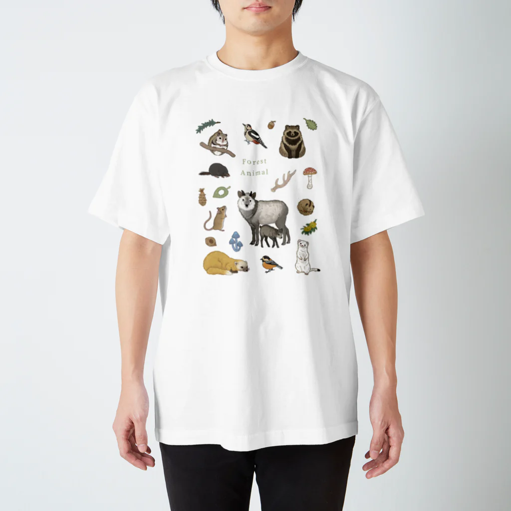 ちなきのこのForest Animal Regular Fit T-Shirt