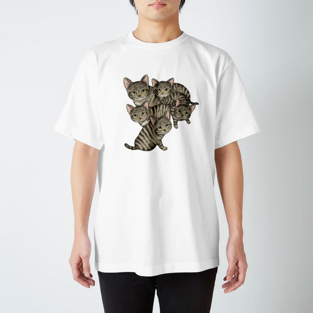 縁-yukari-のキジトラ軍団 Regular Fit T-Shirt