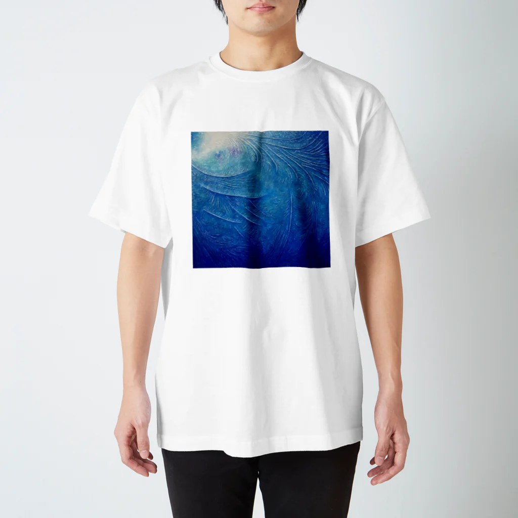 氷紋美術館の天恵〜JapanBlue〜始まりの青 スタンダードTシャツ