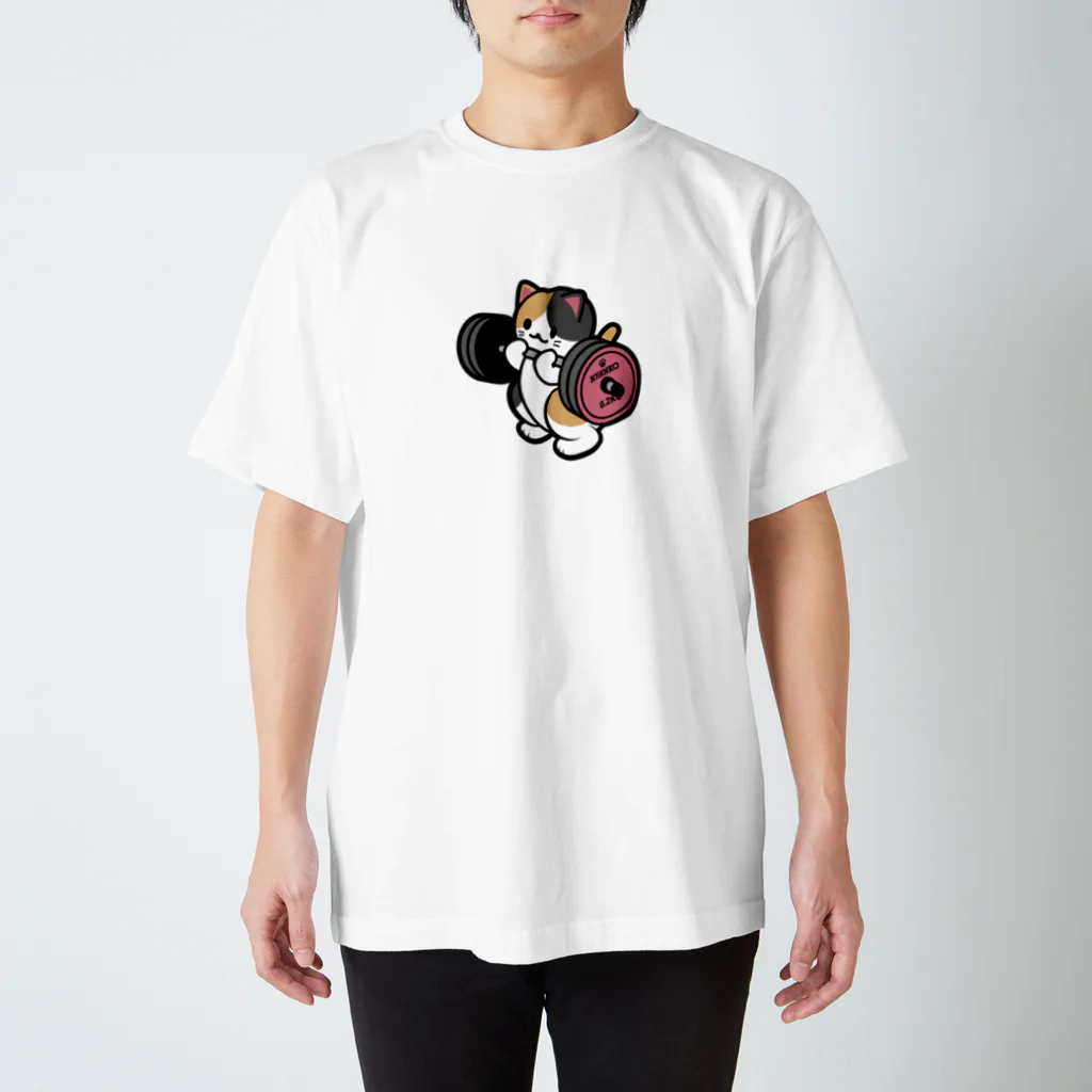 きんにく村SHOPのばーべるニャンコ（三毛猫ver.） Regular Fit T-Shirt