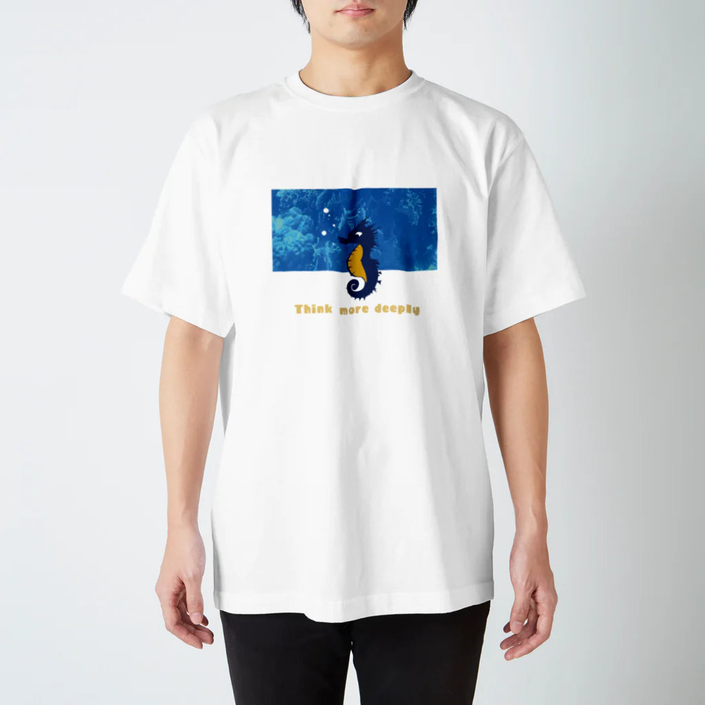 スタジオ靴跡のThink more deeply スタンダードTシャツ