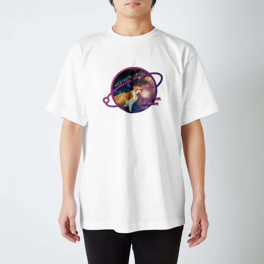 Loveuma. official shopのSpace cat meto by NLD Regular Fit T-Shirt