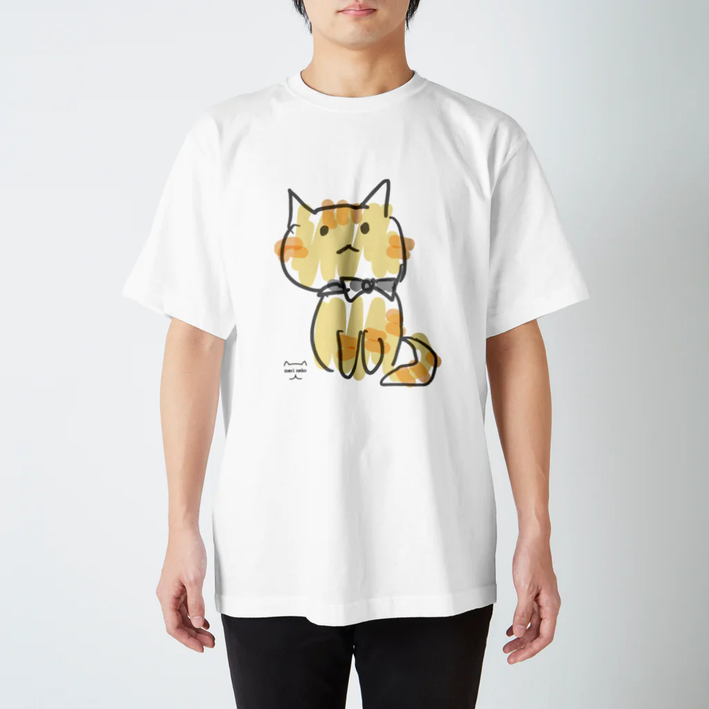 保護ねこカフェ もりねこのえびぞう スタンダードTシャツ