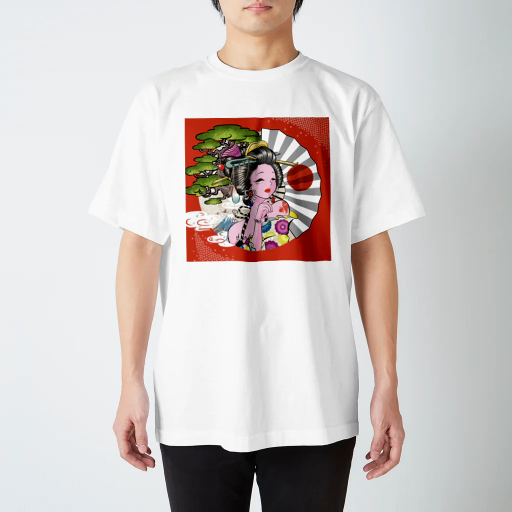 ✴︎金魚邸✴︎の和風美人 スタンダードTシャツ