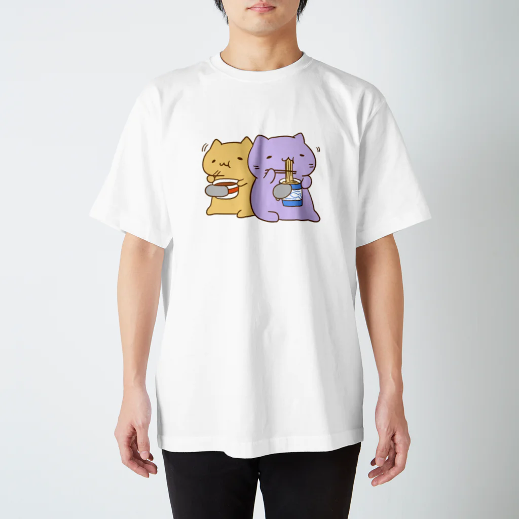 みっちりねこ by frencelのみっちりねこ　カップ麺 スタンダードTシャツ