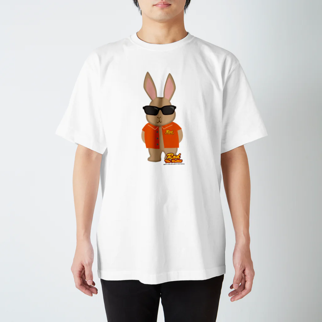 Rod the RabbitのRod the rabbit【直立サングラスあり】 スタンダードTシャツ