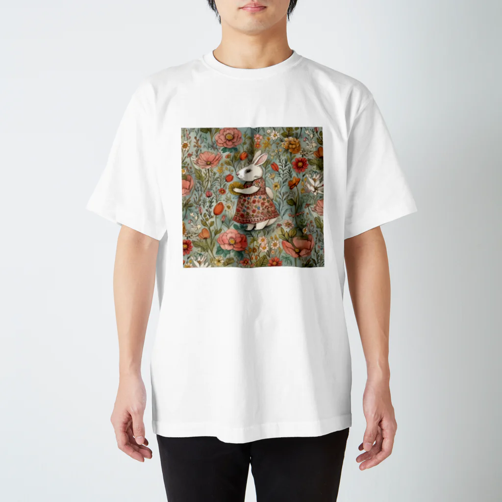 天道虫のVintage Bunny スタンダードTシャツ