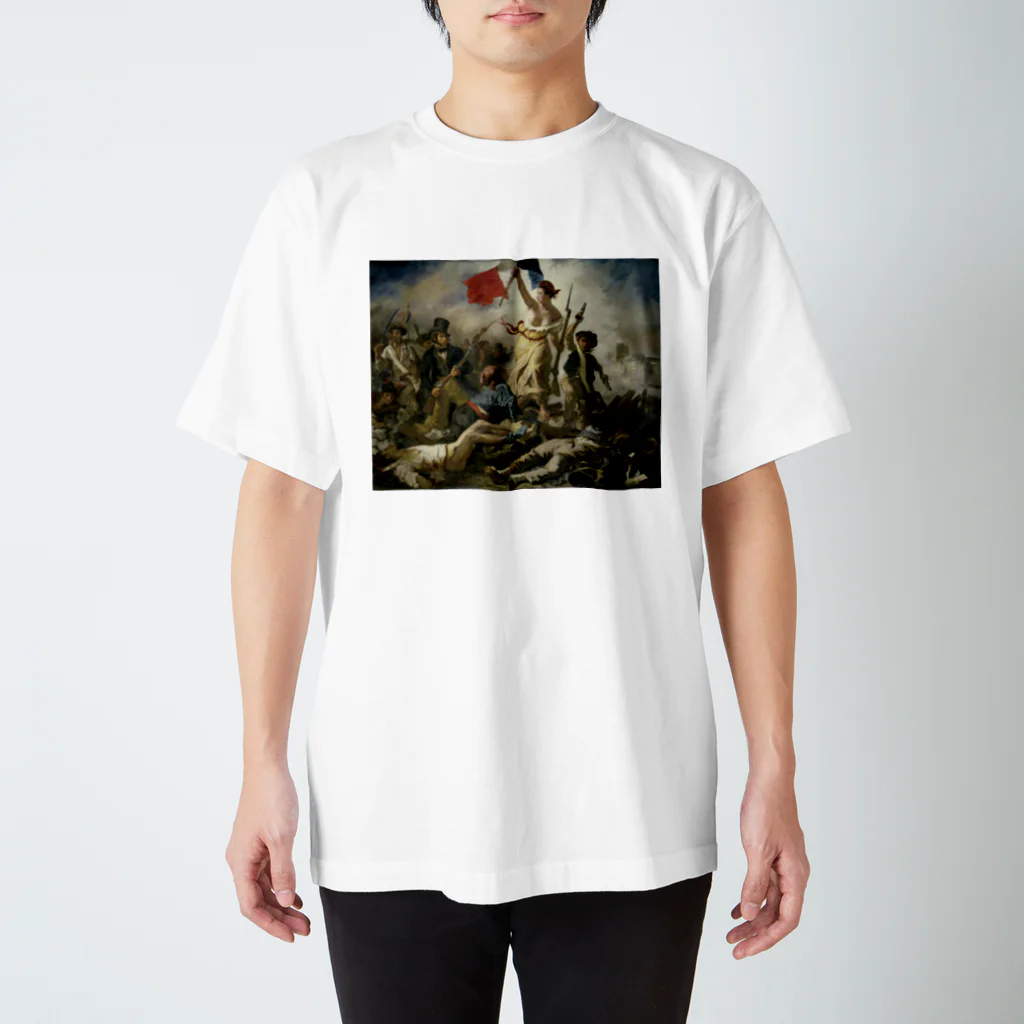 世界美術商店の民衆を導く自由の女神 / Liberty Leading the People Regular Fit T-Shirt
