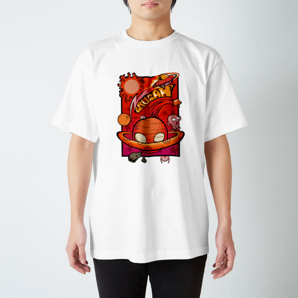 エルガー星人のエルガー星人（赤） スタンダードTシャツ