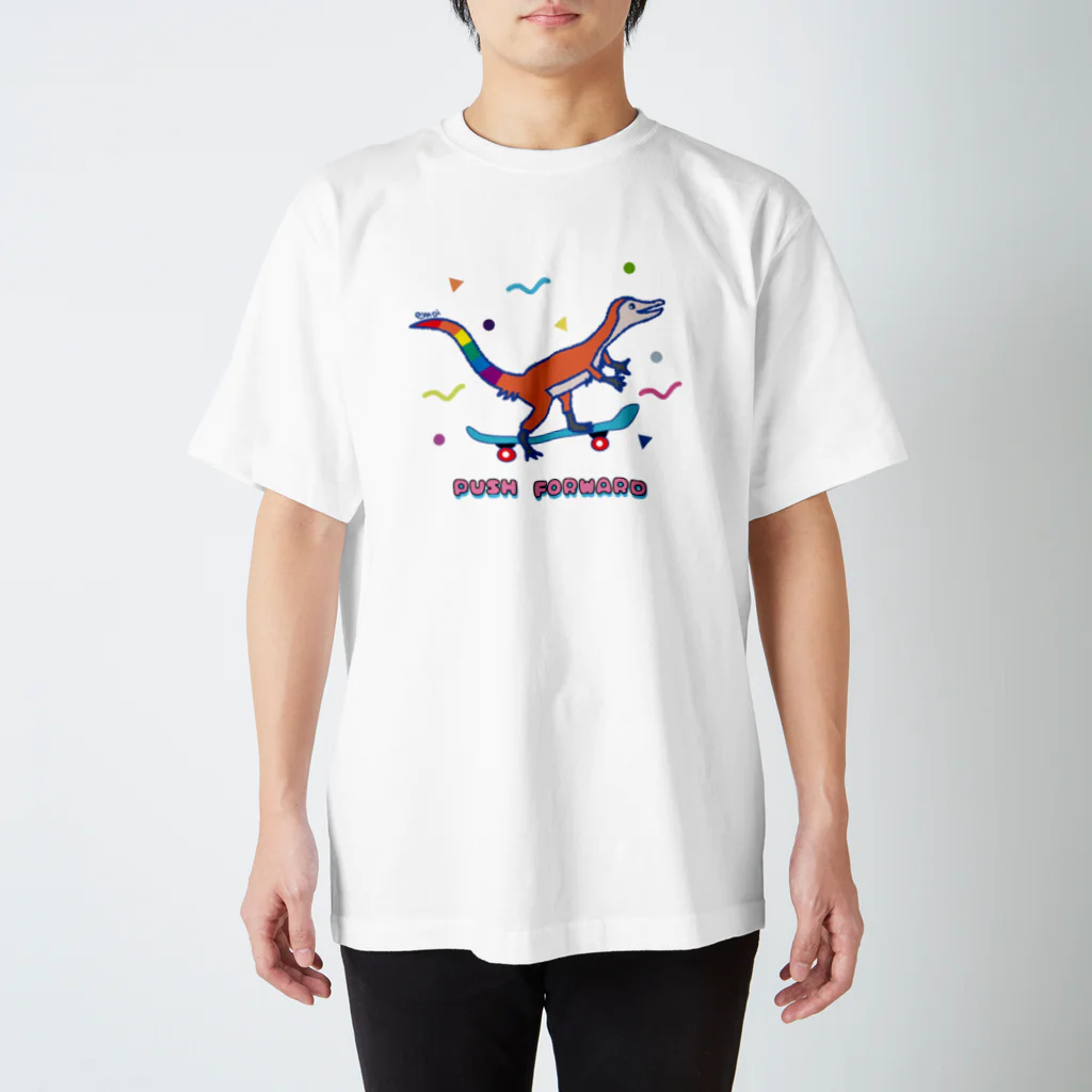 new syrupのPUSH FORWARD_rainbow Regular Fit T-Shirt