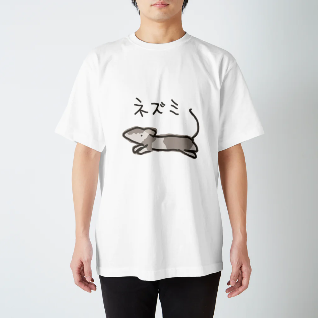 いきものや のの(本館)のはしるネズミ Regular Fit T-Shirt