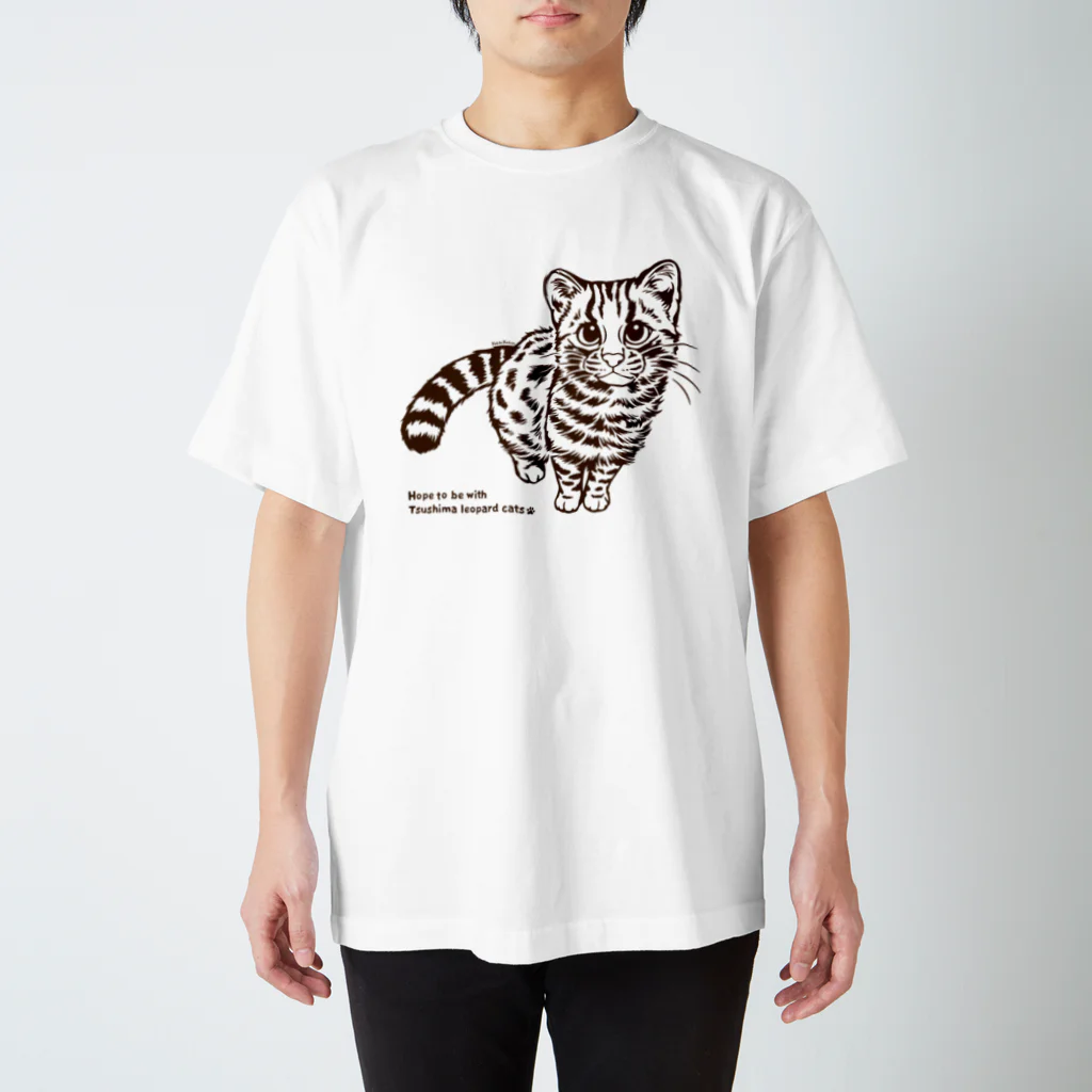 MUSEUM LAB SHOP MITのみあげるにゃ＊ツシマヤマネコ Regular Fit T-Shirt