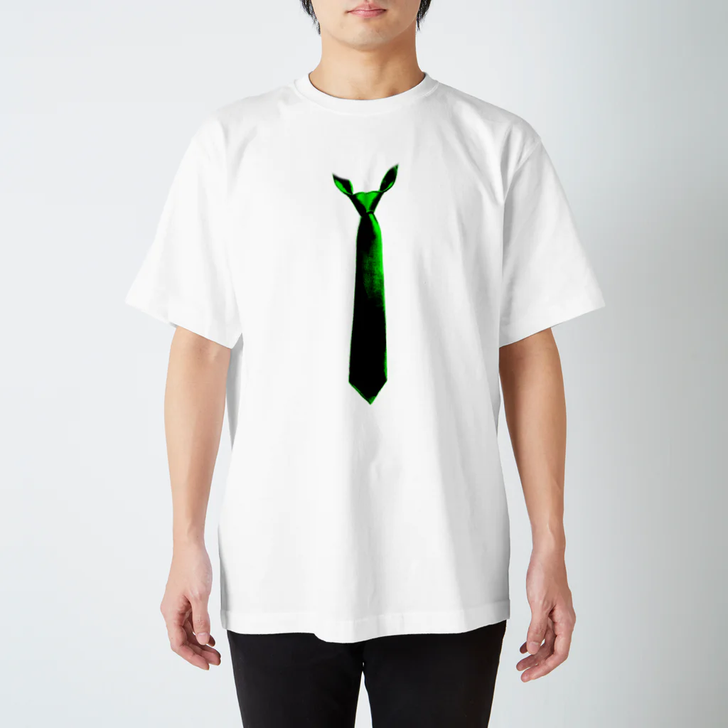 灰＆狼のネクT 緑 Regular Fit T-Shirt