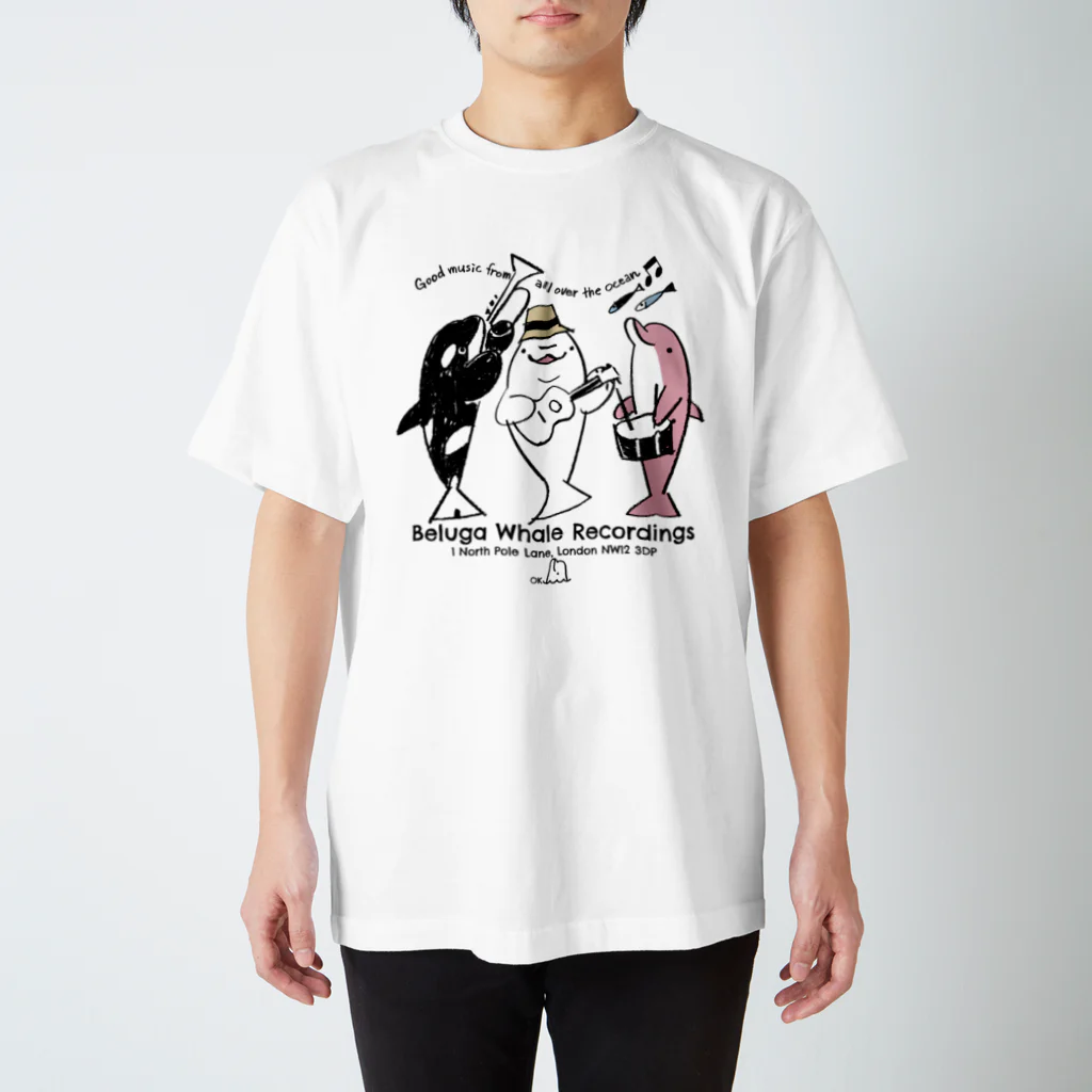 おぐらきょうこのBeluga Whale Recordings Regular Fit T-Shirt