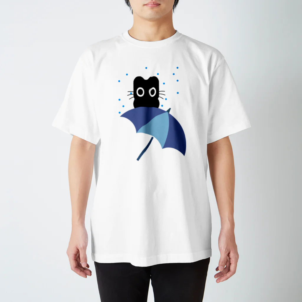 Suzutakaのくろねこクロル（雨に濡れても） スタンダードTシャツ