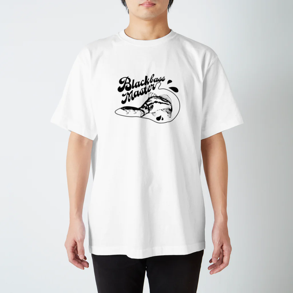 chicodeza by suzuriのブラックバスマスター Regular Fit T-Shirt