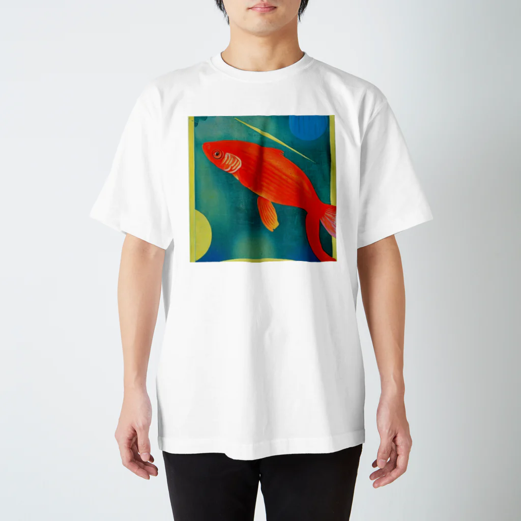 Danke Shoot Coffeeの流星金魚 Regular Fit T-Shirt