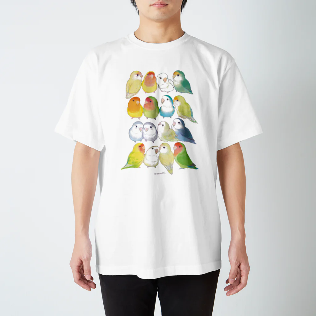 aoamo shopのコザクラインコ大集合 Regular Fit T-Shirt