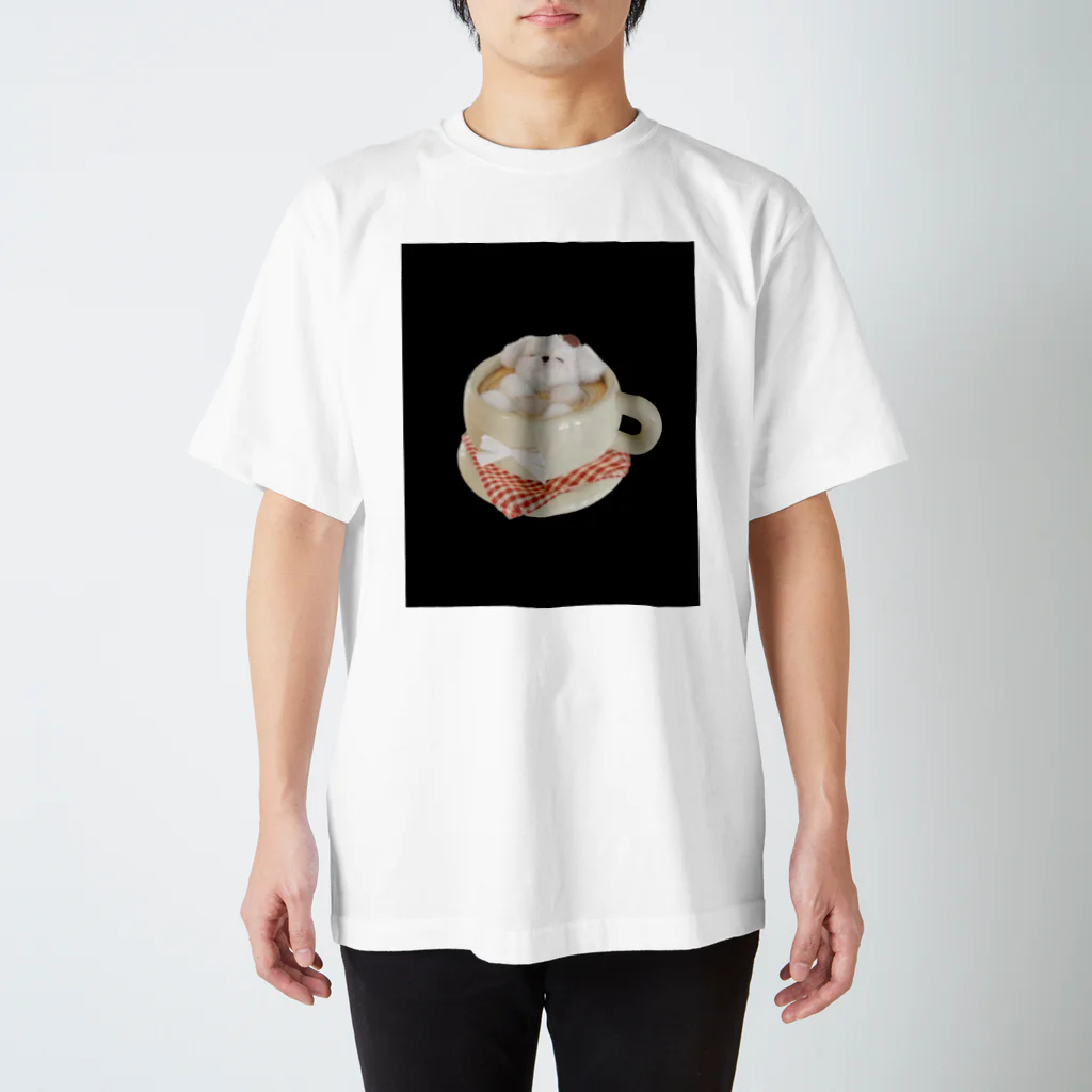 みにゆん　ねこのBathing puppy Regular Fit T-Shirt