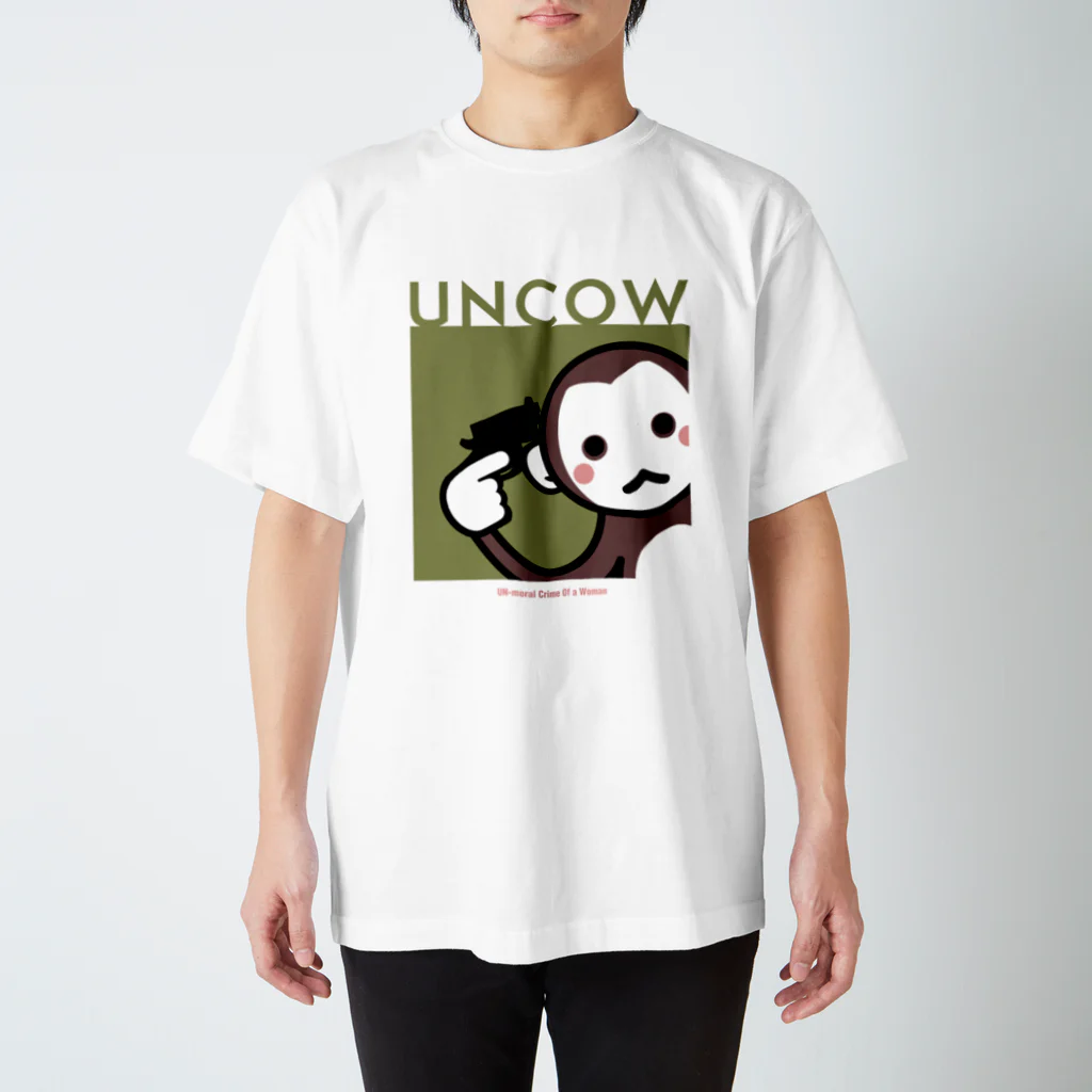 UNCOWの暗稿猿 Regular Fit T-Shirt