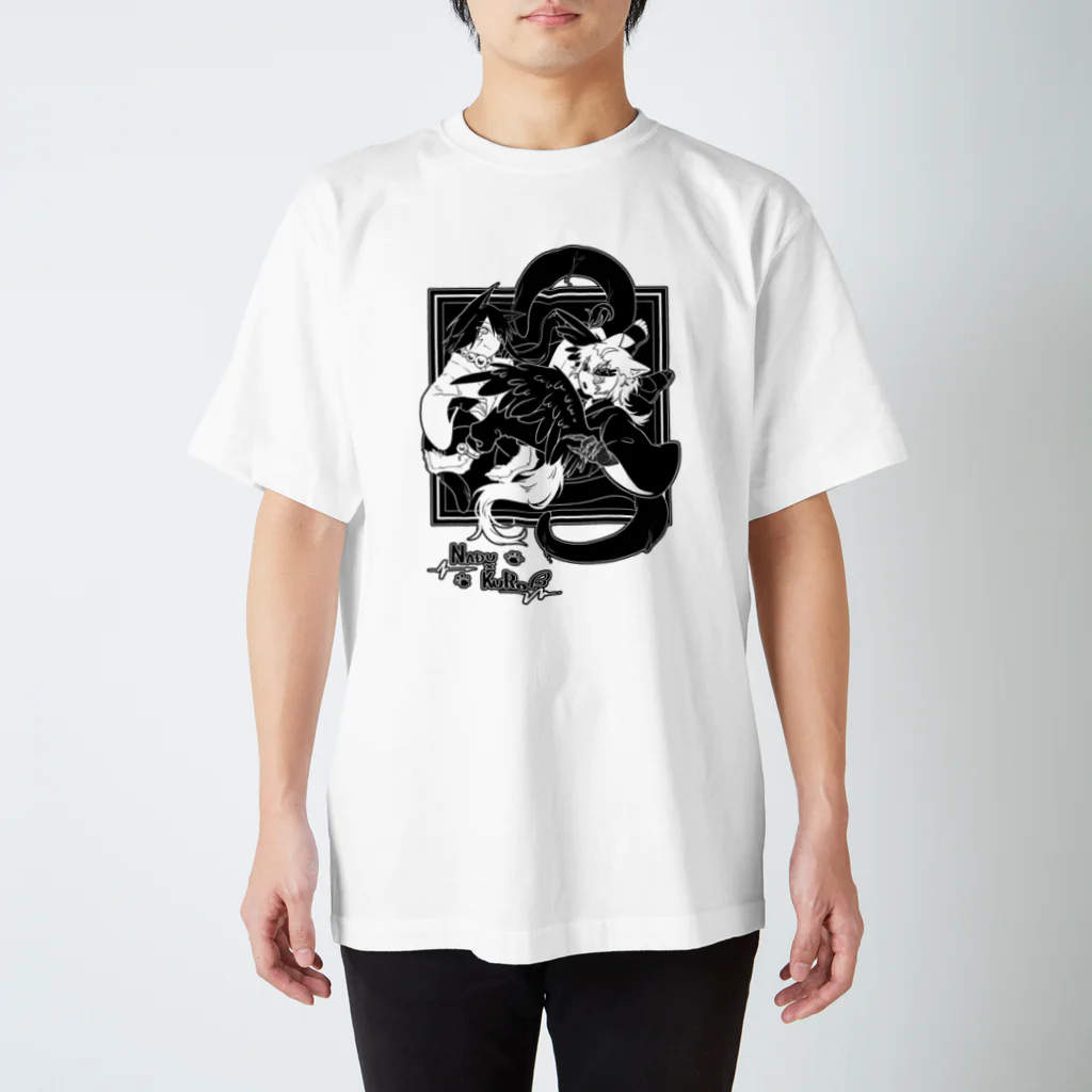 狐火箱のNADU×KURO(淡色地向け) Regular Fit T-Shirt