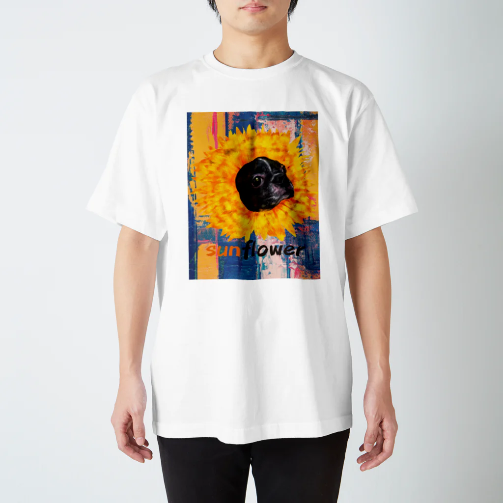 cosajisalut100ponのsanflower スタンダードTシャツ