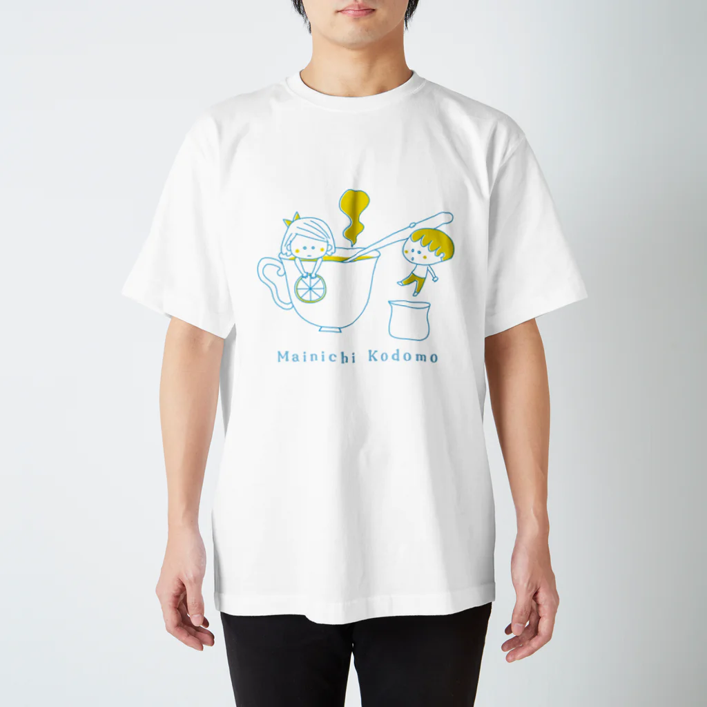 spicemachine-shopのMainichi kodomo lemon tea Regular Fit T-Shirt