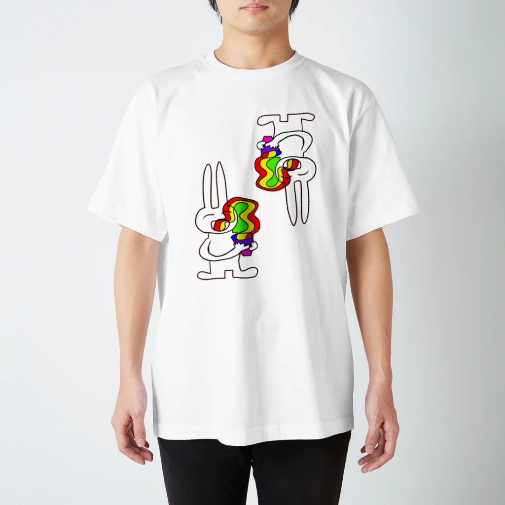 YOYOYORRRのらーめんうさぎ Regular Fit T-Shirt