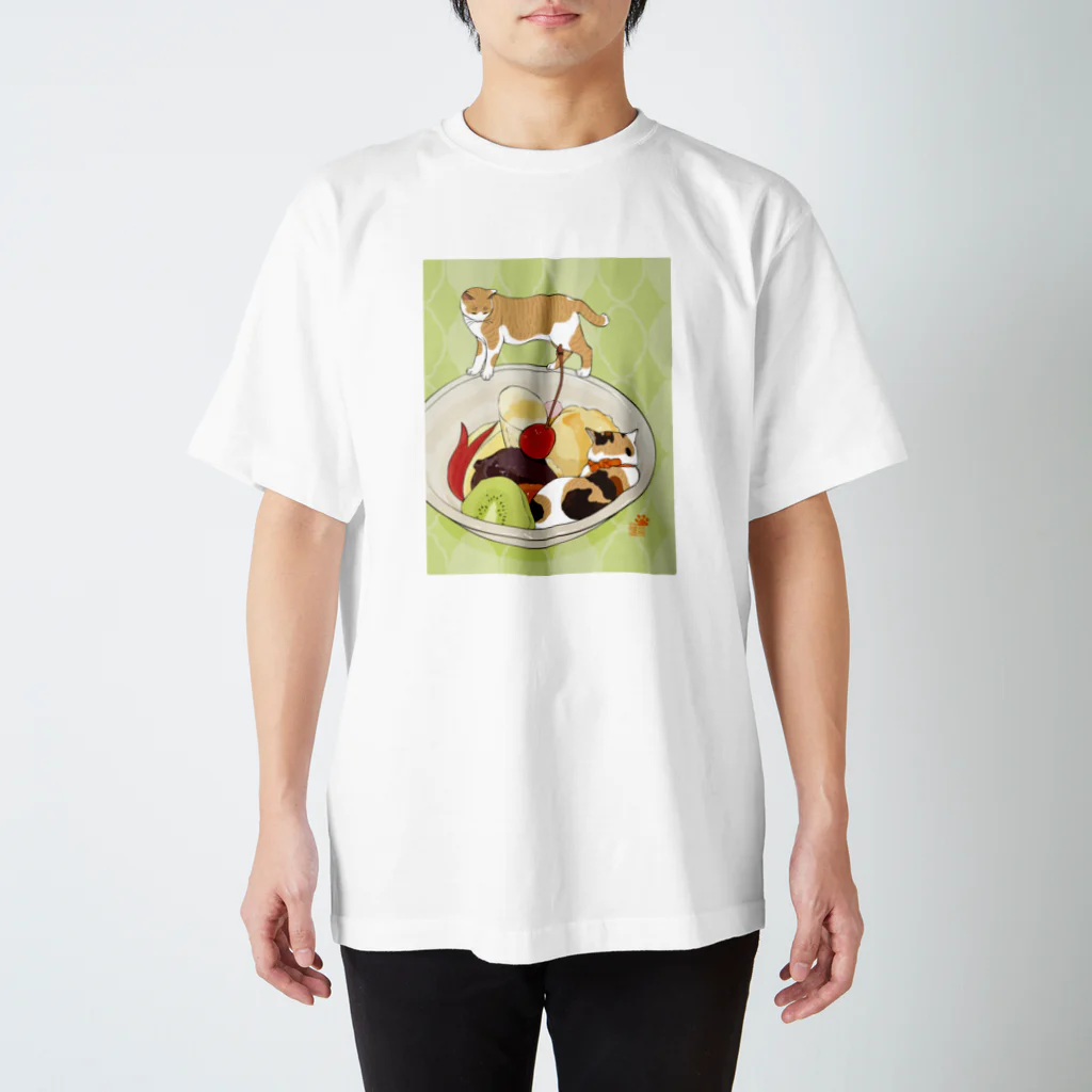 元祖ふとねこ堂のなりすましあんみつ Regular Fit T-Shirt