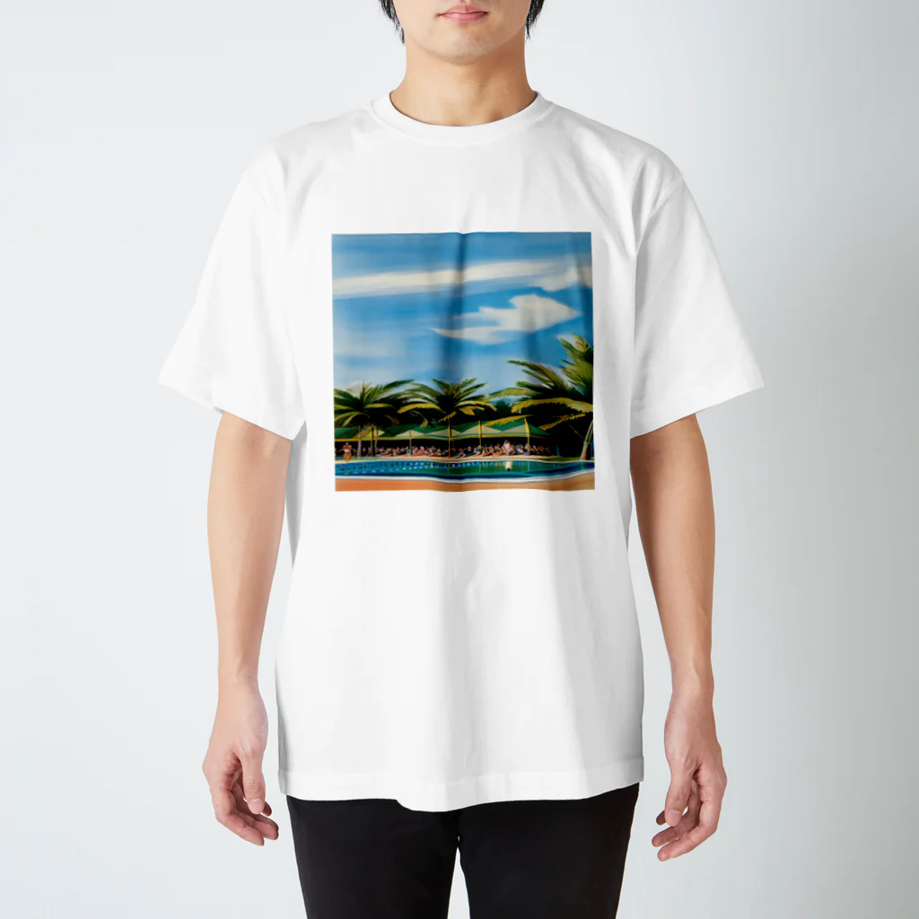 Soup Syrupの#0016 | Pool Hotel 01 Regular Fit T-Shirt