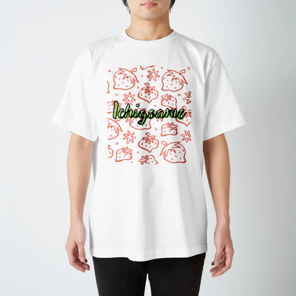 線点素／sentenceのいちごあめ Regular Fit T-Shirt