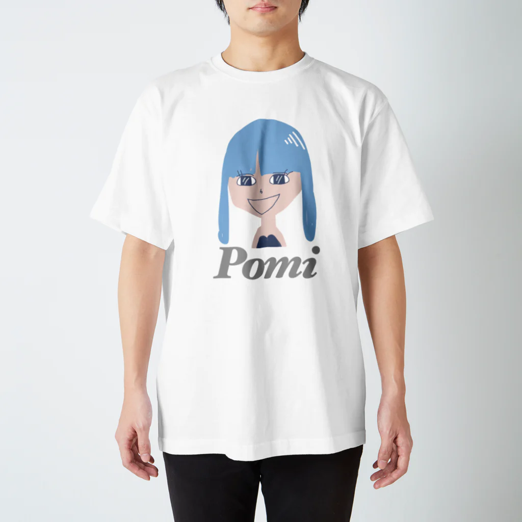 🌈💙ぽんきー商店のぽみ笑顔（大）III スタンダードTシャツ