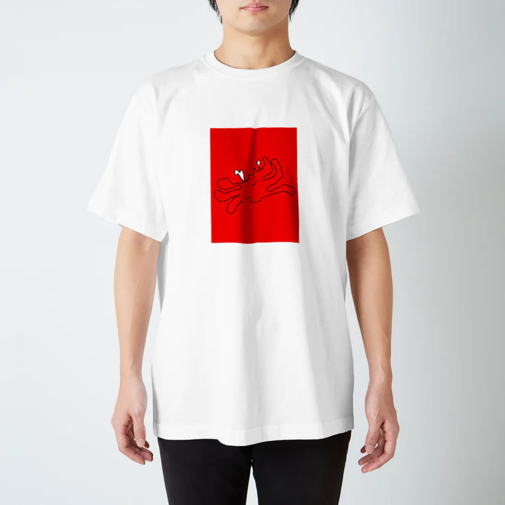 びび！のかにTシャツ (バケツ塗り失敗ver.) スタンダードTシャツ