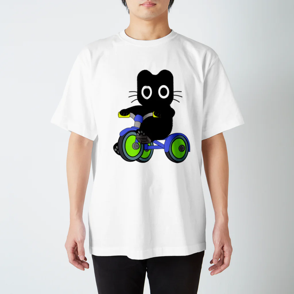 Suzutakaのくろねこクロル（三輪車） Regular Fit T-Shirt