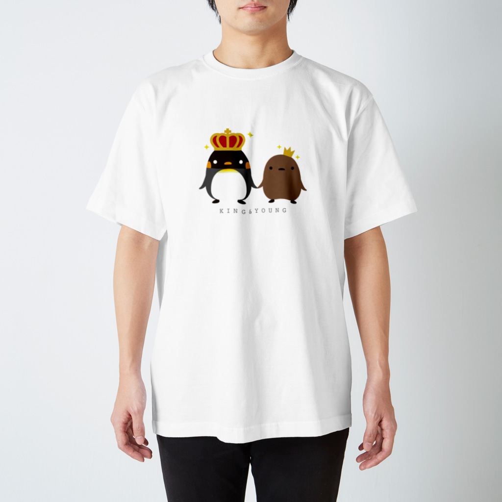 まるいペンギンの店のKING ＆ YOUNG Regular Fit T-Shirt