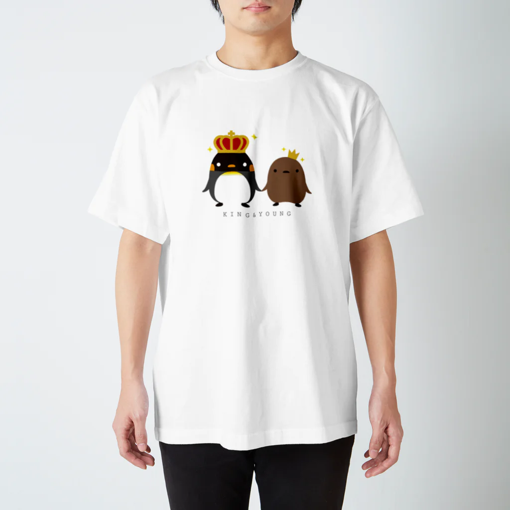 まるいペンギンの店のKING ＆ YOUNG スタンダードTシャツ