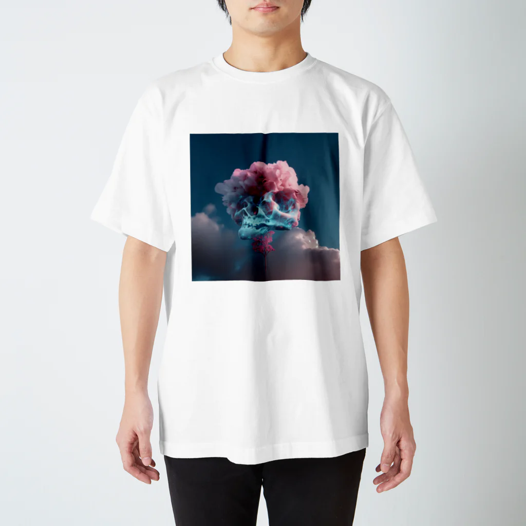 NEON CITYのネオンシティ シリーズ サンカヨウ Skeleton Flower Regular Fit T-Shirt