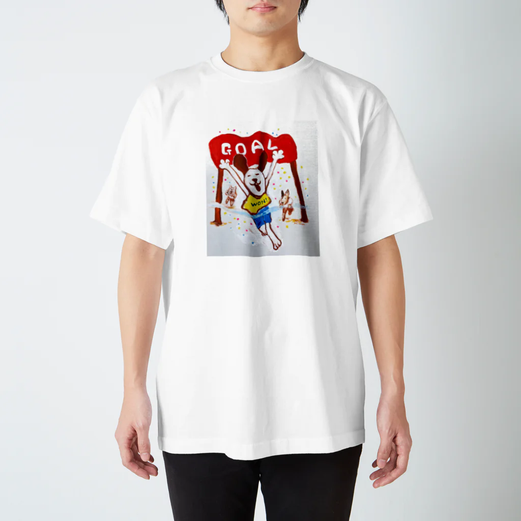 はまだみわの犬のランナー Regular Fit T-Shirt