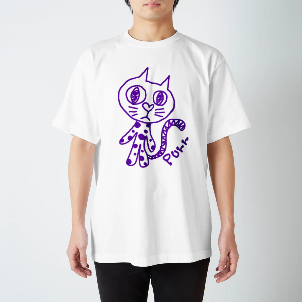 purr-gorogoroのＰｕｒｒ　パープル Regular Fit T-Shirt