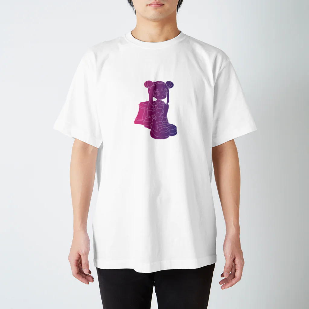 mayoi-chanのキョトン顔JK mayoichan グラデーション スタンダードTシャツ