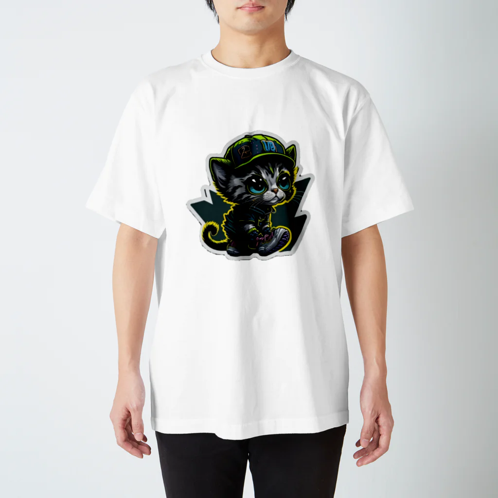 うすしお NACLのネコキック's Regular Fit T-Shirt