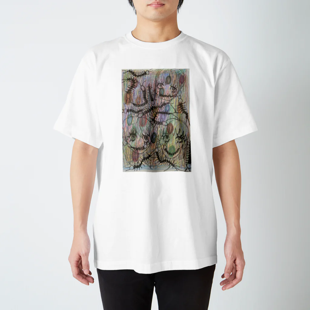 極彩色のメメントモリのMUKADE Regular Fit T-Shirt