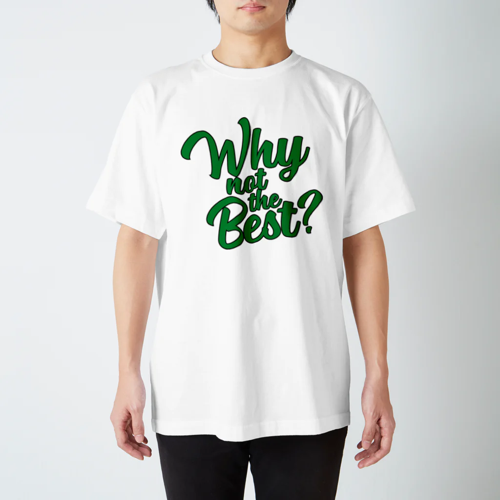 8440のWHY NOT THE BEST -green- Regular Fit T-Shirt