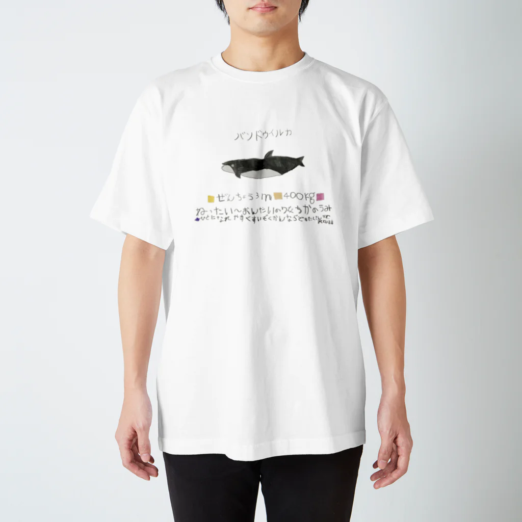 masashi_takeruのバンドウイルカ スタンダードTシャツ